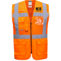 GILET HIVI EXECUTIF TRANSFERTS ASSISTANCE ET MANUTENTION + CHEF D'EQUIPE + KS SERVICES