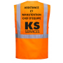 GILET HIVI EXECUTIF TRANSFERTS ASSISTANCE ET MANUTENTION + CHEF D'EQUIPE + KS SERVICES