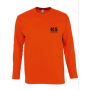 TEE-SHIRT MANCHES LONGUES ORANGE