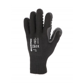 Gant antivibration. Blocs en mousse de caoutchouc sur la paume. Jauge 7.
