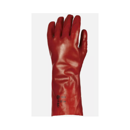 Gants PVC rouge 35cm