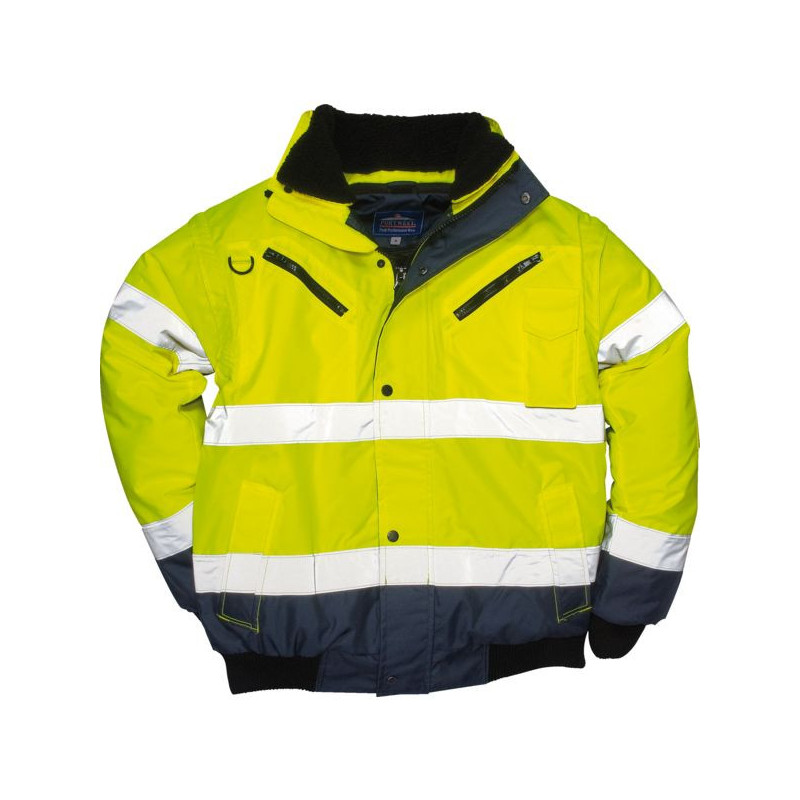Portwest Blouson 2-en-1 HiVis Orange Taille L - C468ORRL - Haute Visibilité Et Protection Froid